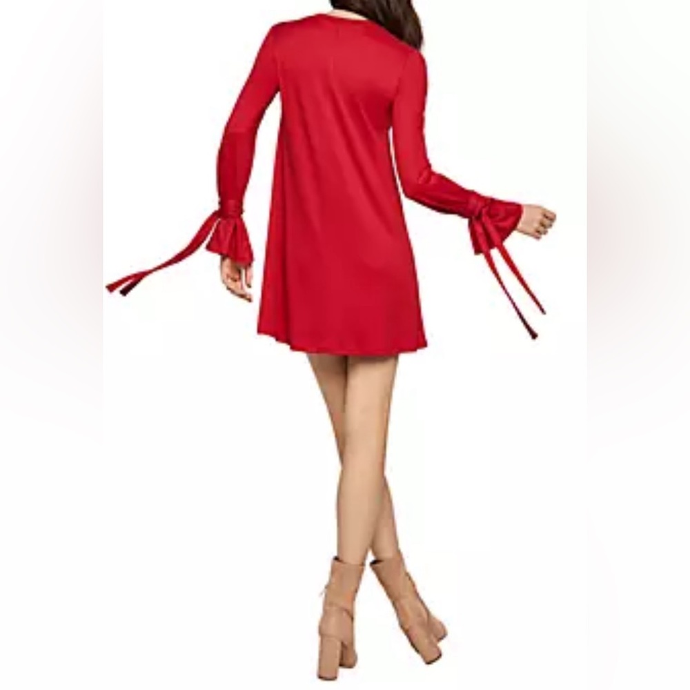 BCBGENERATION red tie-wrist a line dress size small